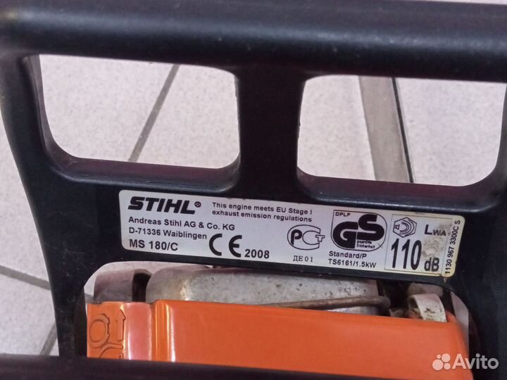 Бензопила stihl ms 180