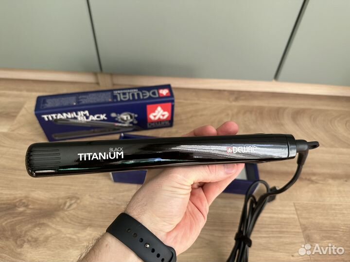 Щипцы для выпрямления волос dewal Black Titanium
