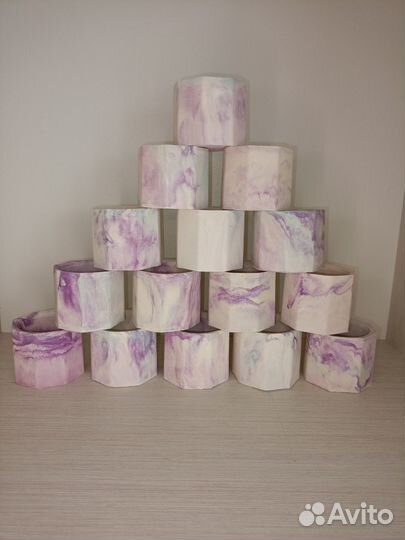 Гипсовый подсвечник