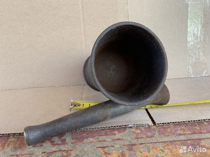 Ступка с пестиком СССР маленькая чугунная