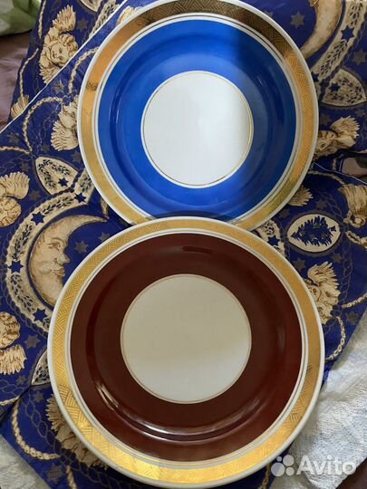 Фарфоровые тарелки ГДР, Ильменау 1930-1950г