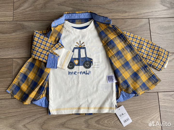 Рубашка mothercare новая 92-98
