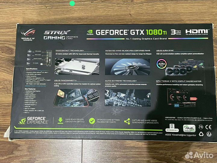 Видеокарта gtx 1080 ti 11 gb