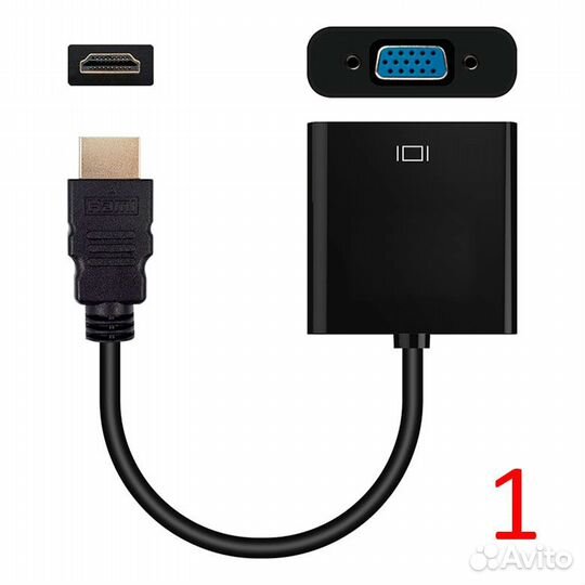 Переходники hdmi-VGA для PC, тв-приставки, PS4
