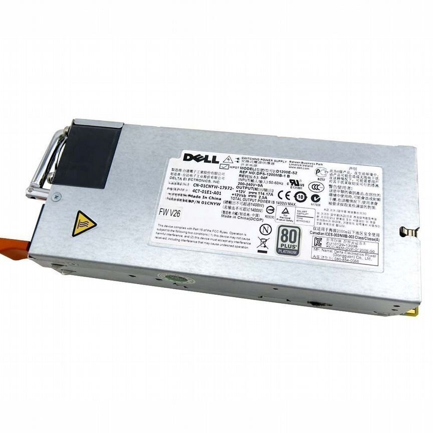 [0KJYY0] Блок Питания Dell 1400w D1200e-S2 01cnyw 0kjyy0