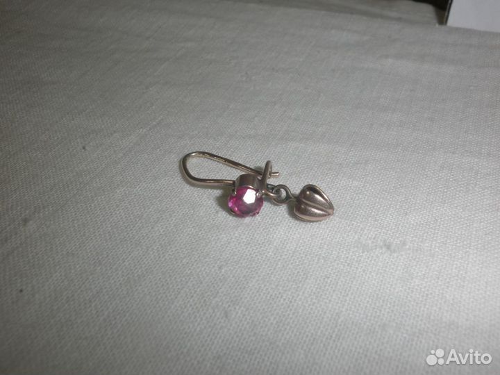 Позолоченные серьги из СССР