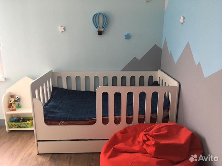 Детская кровать кроватка с ящиком