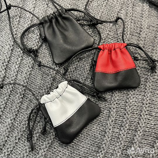 Кожаный мешочек на шею