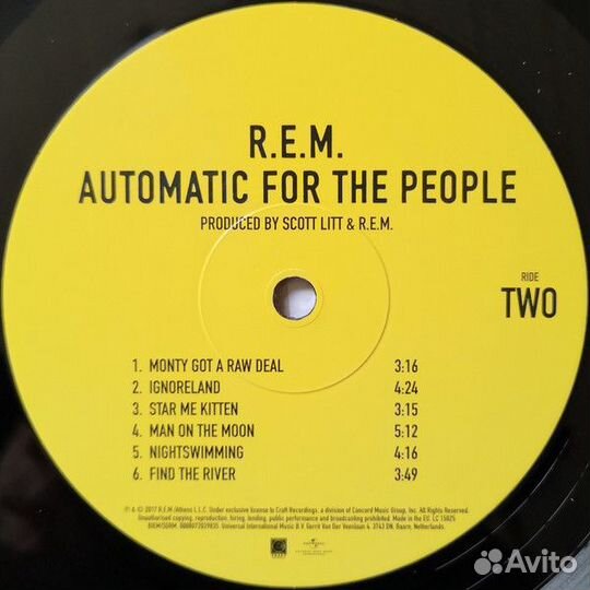 R.E.M. - Automatic For The People (0888072029835)