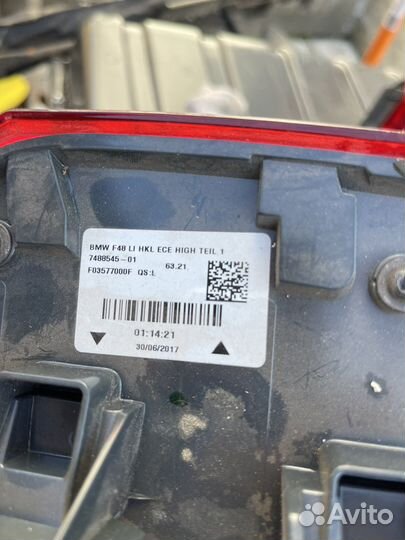 Задний фонарь BMW x1 f48