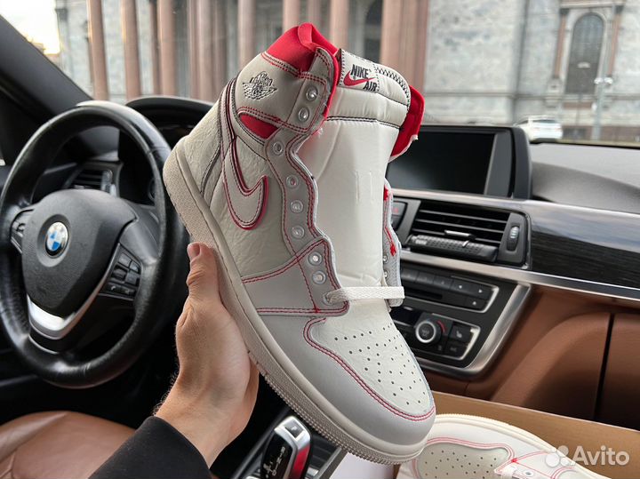 Nike Air Jordan 1 Retro High Phantom Gym Red