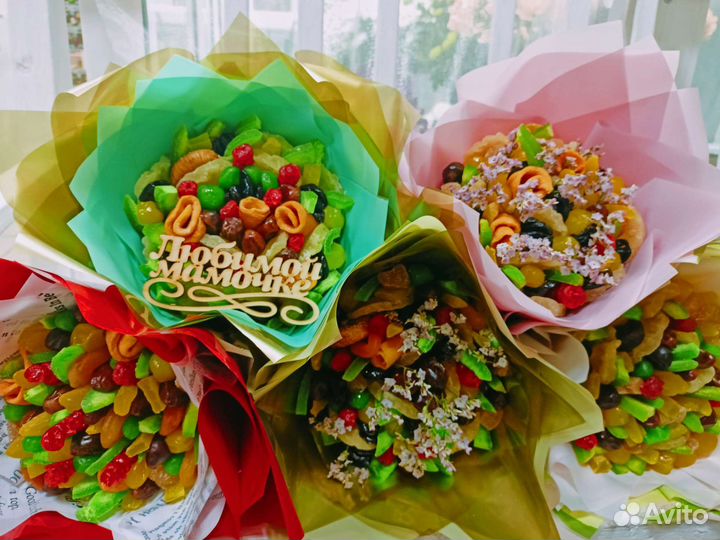 Букеты из сухофруктов