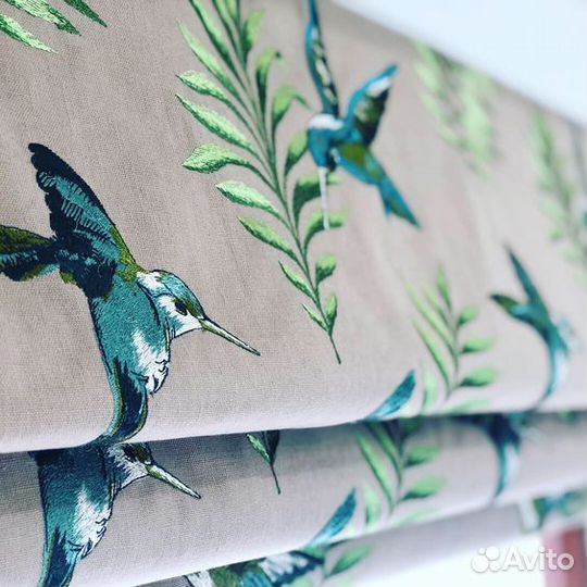 Римская штора с рисунком