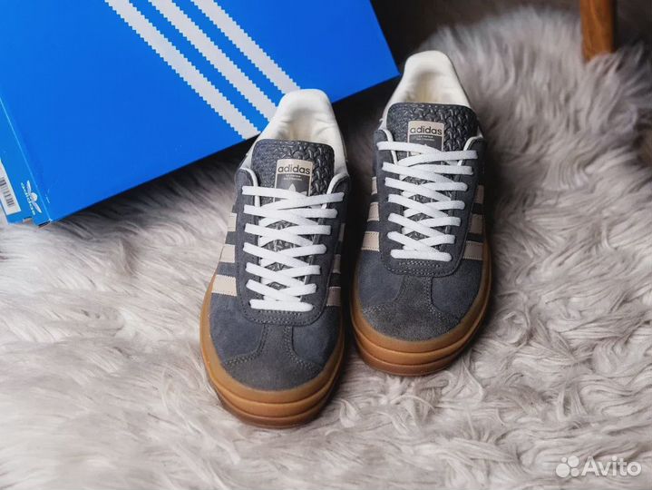 Adidas Gazelle Bold Grey gum