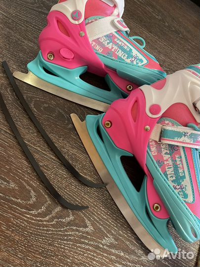 Коньки детские раздвижные 35-37