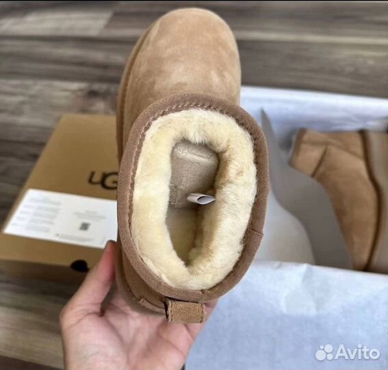 Угги Женские Ugg Classic Ultra Mini Platform Sand