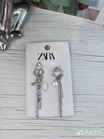 Серьги zara оригинал бижутерия