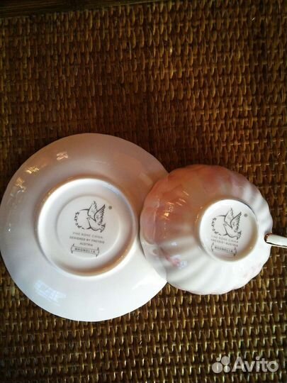Чашка с блюдцем фарфор, винтаж