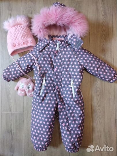 Зимний комбинезон для девочки 86 размер