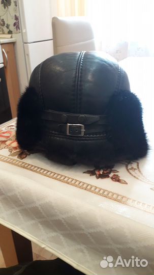 Норковая шапка мужская 57-59