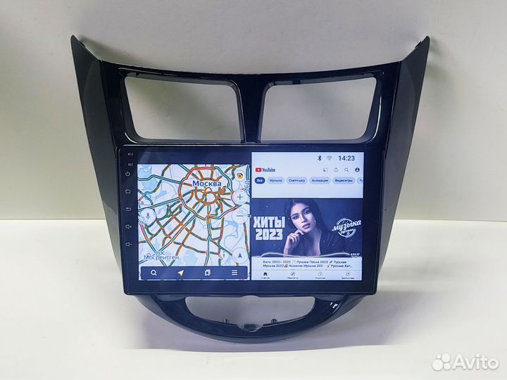 Магнитола Hyundai Solaris, 2010-2016. Android