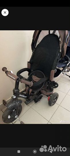 Детский велосипед с родительской ручкой