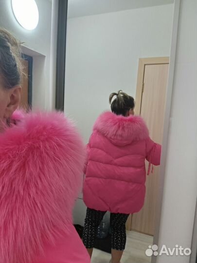 Пуховик женский 46 48 размер с мехом