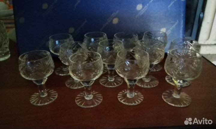 Рюмки хрустальные на ножке СССР
