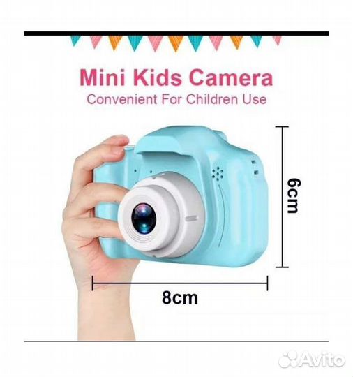 Детский фотоаппарат игрушка с камерой и играми