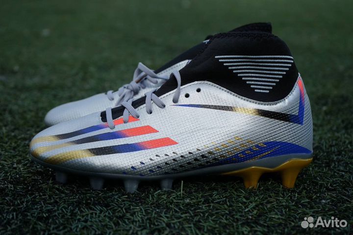 Бутсы adidas с носком серые