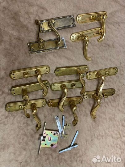 Дверные ручки, бронза латунь Италия, СССР