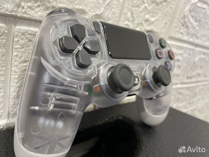 Джойстик dualshock ps4 v2 прозрачный