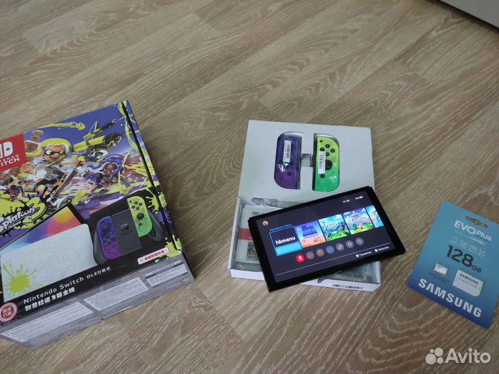 Новый Switch Oled Прошитый Чип Реболл 192gb