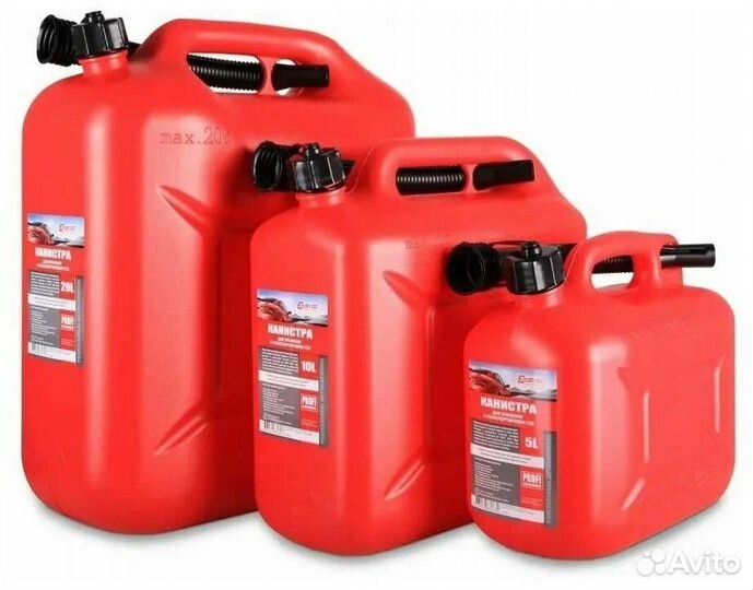 Канистра 10л. для топлива rezoil (красная
