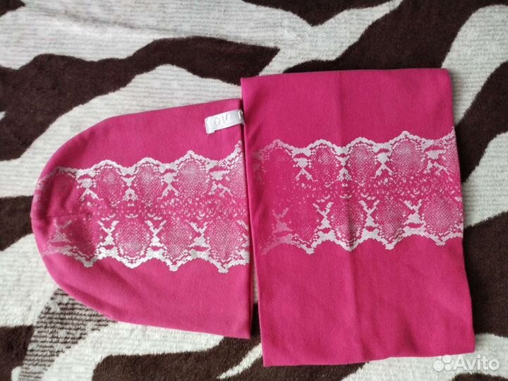 Шапочка со снудом на девочку