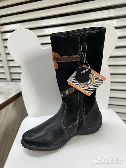 Сапоги демисезонные zebra для девочки 28
