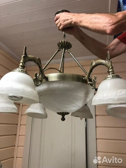 Люстра потолочная бу