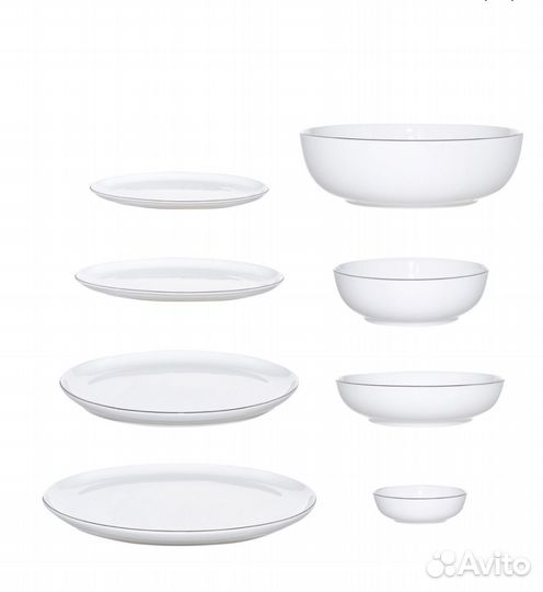 Набор столовой посуды новый на 12 персон 54 пр