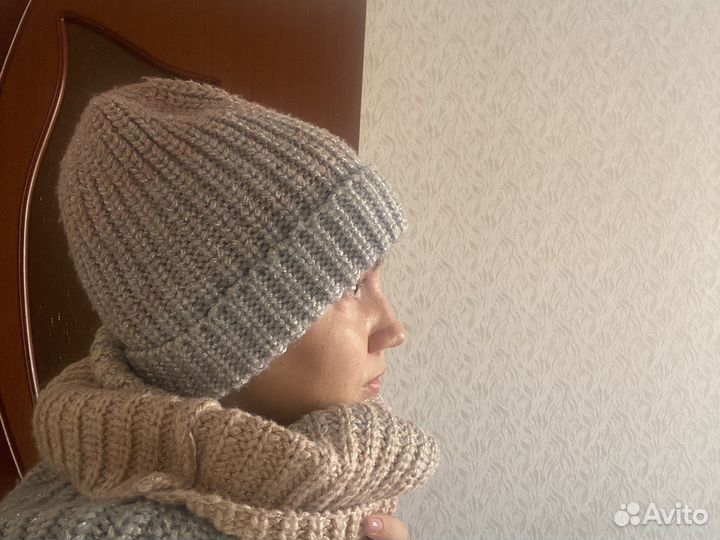 Шапка и снуд весна/осень