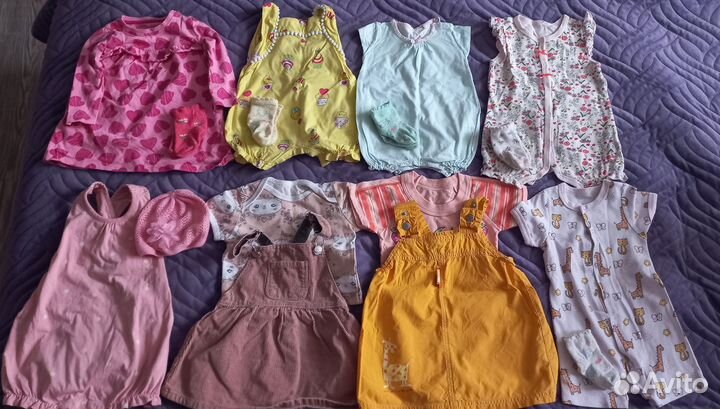 Одежда пакетом для девочки 68-74