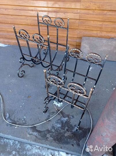 Дровница кованая