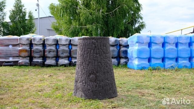 Емкость садовая декоративная текстура Пень