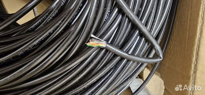 Кабель витая пара уличная netlan с f/utp pe bk