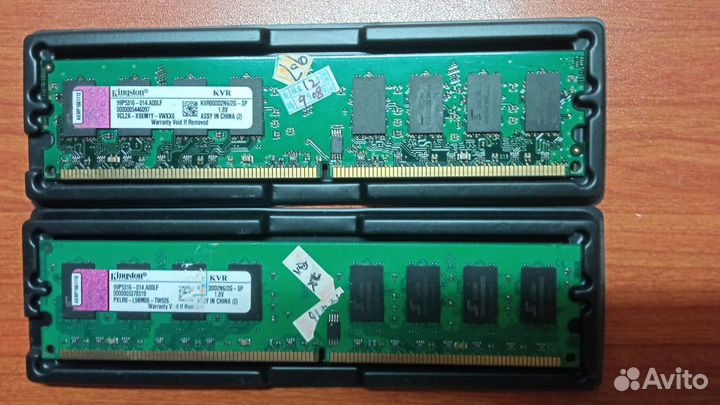 Память DDR2 4Gb (2x2Gb) Kingston