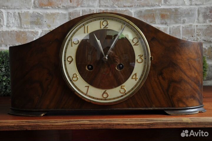 Часы настольные каминные, винтаж, Германия