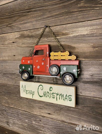 Новая. Вывеска на дверь Новый год, Рождество