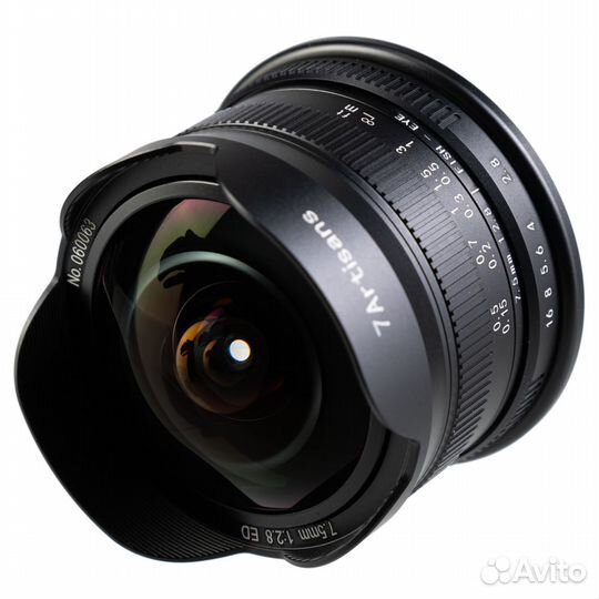 Объектив 7artisans 7.5mm F2.8 II Canon EOS-R, черн