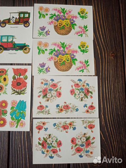 Винтажные переводные картинки гдр времен СССР