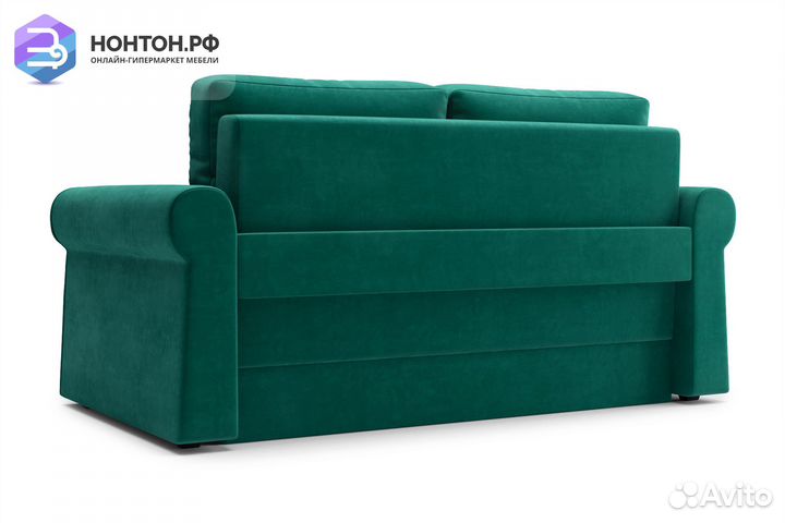 Диван еврокнижка Лира изумрудный