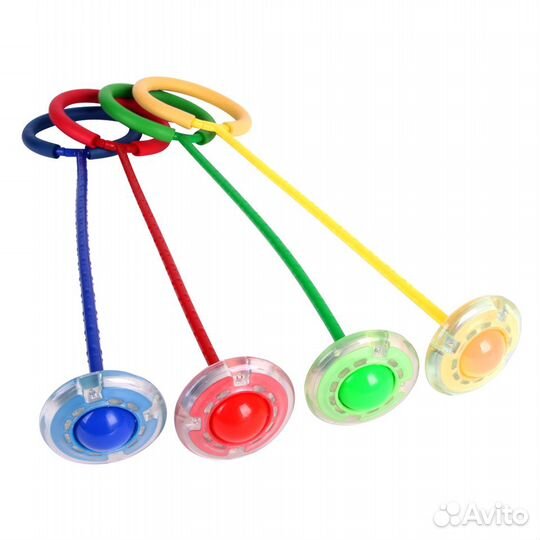 Скакалка с колёсиком на одну ногу